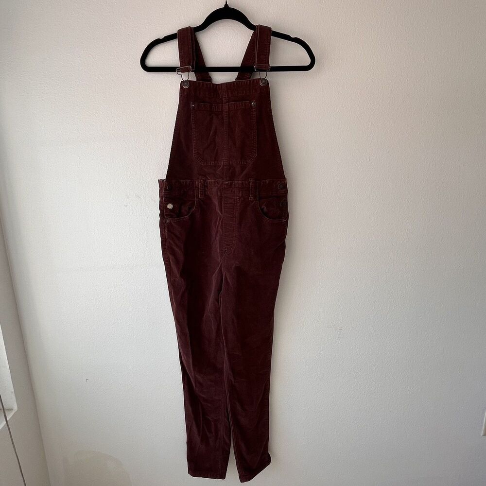Burgundy corduroy We the Free overalls (W 29)